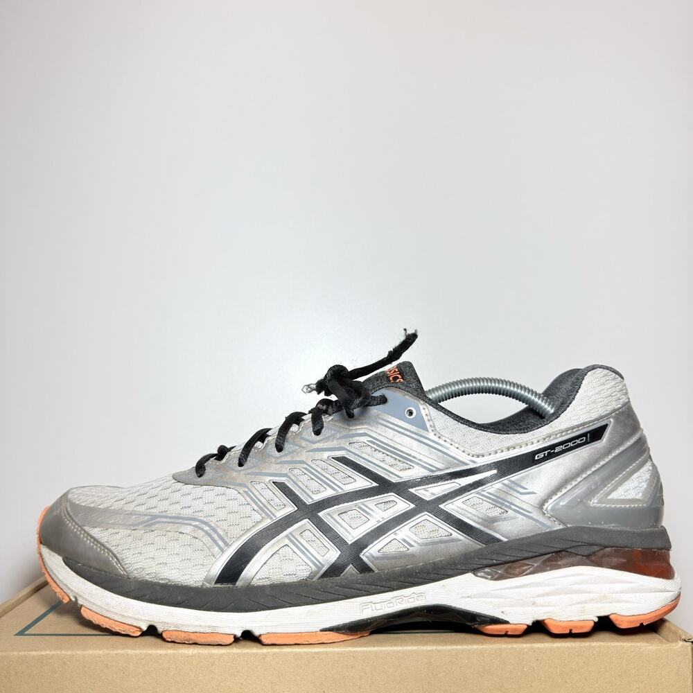 ASICS GT-2000 7 Men Running Shoes Size 12.5 Gray Silver Gel Athletic Sneakers